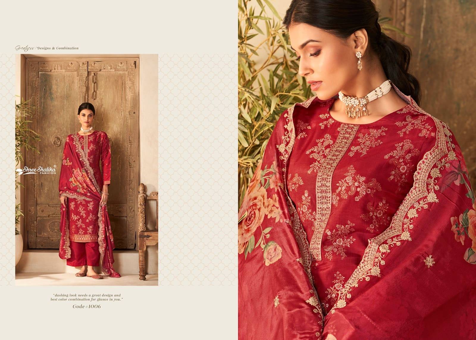 ANOKHI by shree shalika 1001 To 1008 Designer Festive Suits Collection Beautiful Stylish Fancy Colorful Party Wear & Occasional Wear EMBROIDERED Pure viscose Dresses At Wholesale Price